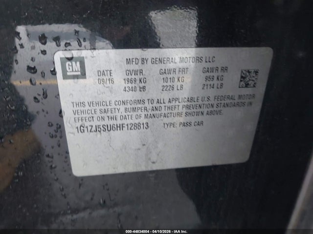 1G1ZJ5SU6HF128813 Chevrolet MALIBU HYBRID