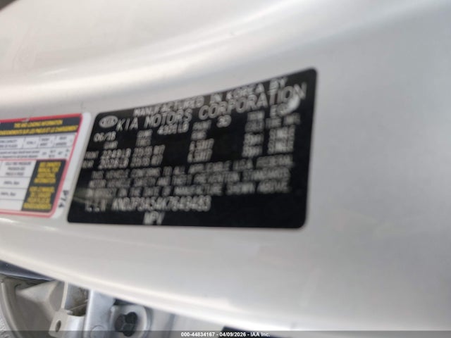KIA SOUL + 2019 KNDJP3A54K7649483 Image 9