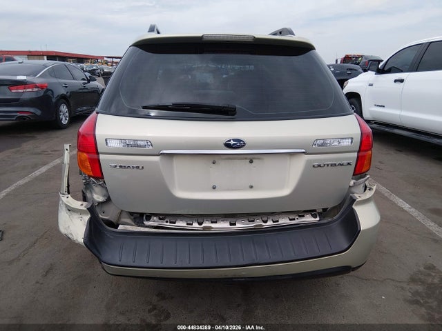 2006 Subaru Outback 2.5i მანქანა იყიდება აუქციონზე, vin: 4S4BP61C167362365, აუქციონის ნომერი: 44834389