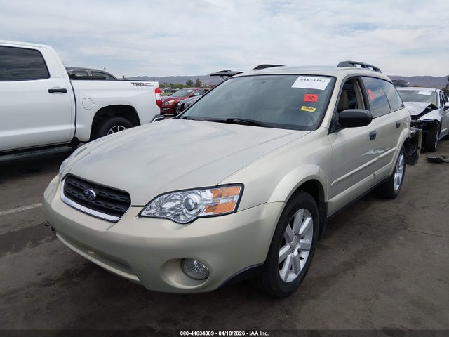 2006 Subaru Outback 2.5i მანქანა იყიდება აუქციონზე, vin: 4S4BP61C167362365, აუქციონის ნომერი: 44834389