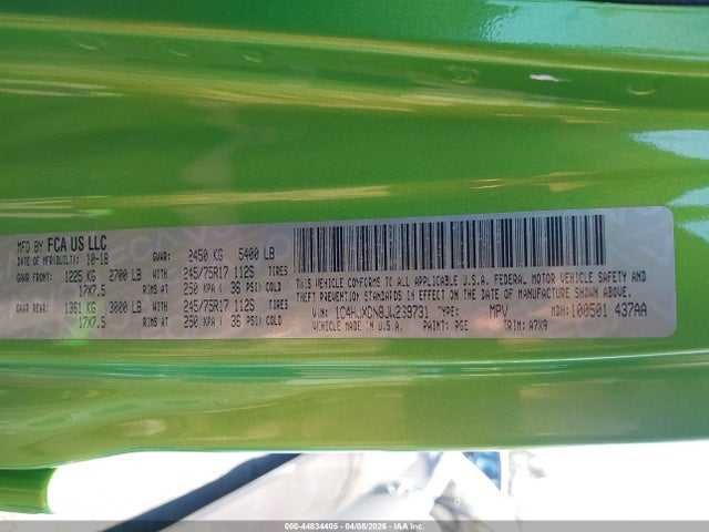 2018 JEEP WRANGLER UNLIMITED 1C4HJXDN8JW239731 Photo 8