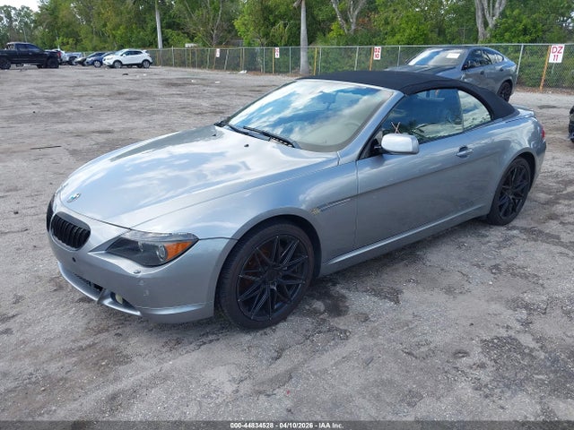 2005 Bmw 645ci მანქანა იყიდება აუქციონზე, vin: WBAEK73425B326477, აუქციონის ნომერი: 44834528