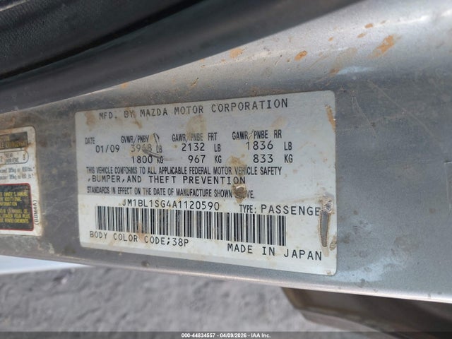Aukcja sprzedaży 2010 Mazda Mazda3 I Sport, vin: JM1BL1SG4A1120590, numer aukcji: 44834557