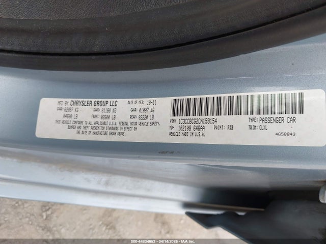 Aukcja sprzedaży 2012 Chrysler 200 Limited, vin: 1C3CCBCG2CN159154, numer aukcji: 44834652