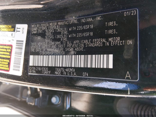 Toyota Highlander Xle 2023 5TDKDRBH9PS503358 Image 9