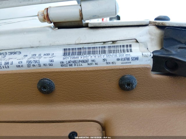 Продаж на аукціоні авто 1997 Jeep Wrangler Sahara, vin: 1J4FY49S1VP496207, номер лоту: 44834784