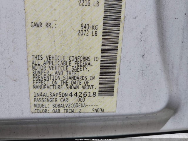 2013 NISSAN ALTIMA 1N4AL3AP5DN442618 Photo 8