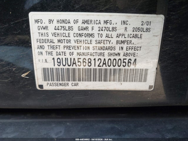Продаж на аукціоні авто 2002 Acura Tl 3.2 Type S, vin: 19UUA56812A000564, номер лоту: 44834902