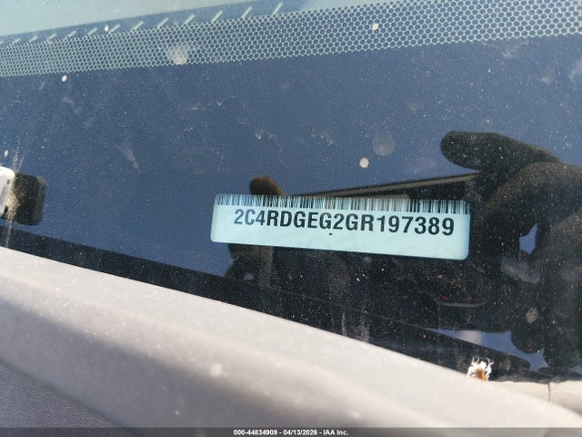 Aukcja sprzedaży 2016 Dodge Grand Caravan R/t, vin: 2C4RDGEG2GR197389, numer aukcji: 44834909
