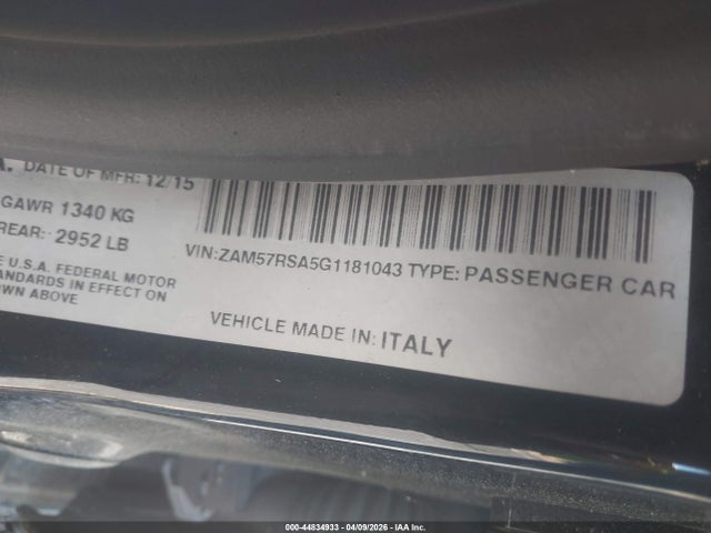 2016 MASERATI GHIBLI ZAM57RSA5G1181043 Photo 8