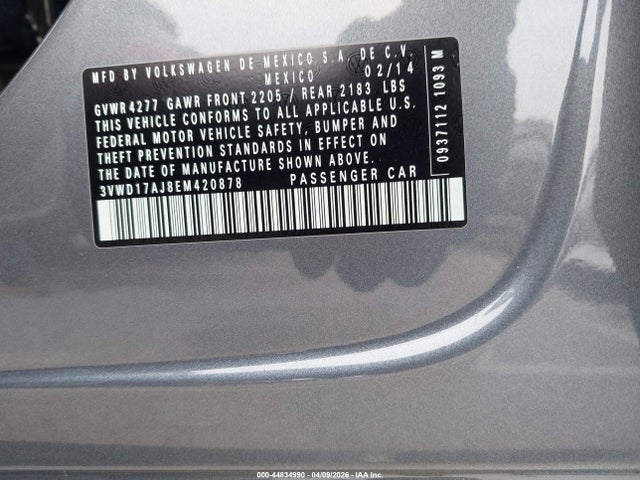3VWD17AJ8EM420878 Volkswagen Jetta 1.8t Se