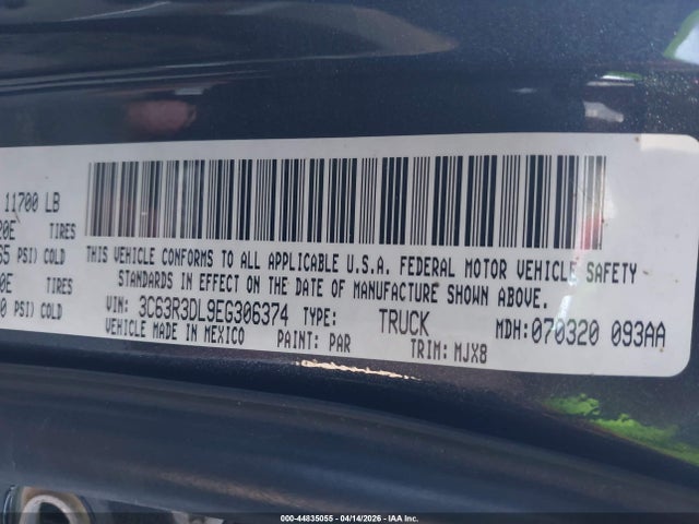 3C63R3DL9EG306374 RAM 3500 Big Horn