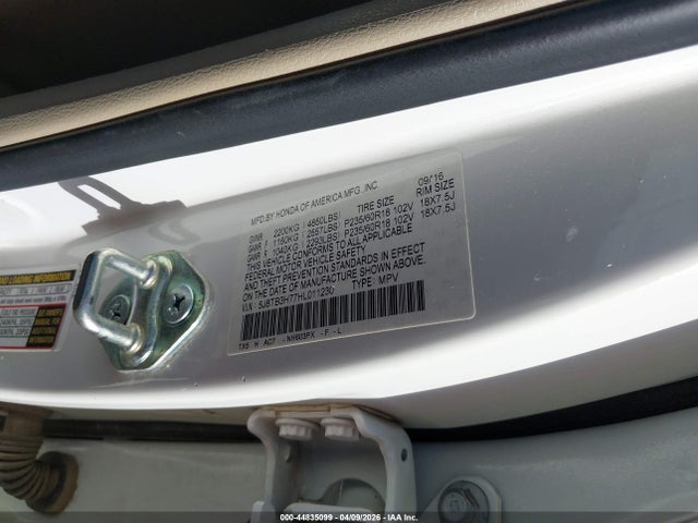 Aukcja sprzedaży 2017 Acura Rdx Advance Package, vin: 5J8TB3H77HL011230, numer aukcji: 44835099