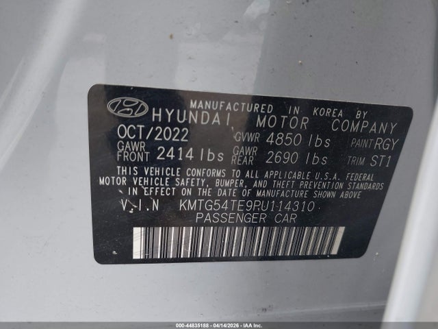 Продаж на аукціоні авто 2023 Genesis G70 3.3t Rwd, vin: KMTG54TE9PU114310, номер лоту: 44835188