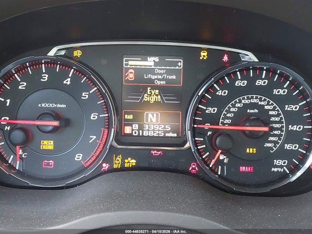 2021 Subaru Wrx Limited მანქანა იყიდება აუქციონზე, vin: JF1VA1P69M8803325, აუქციონის ნომერი: 44835271