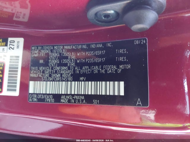 2024 TOYOTA SIENNA 5TDJSKFC8RS145180 Photo 8