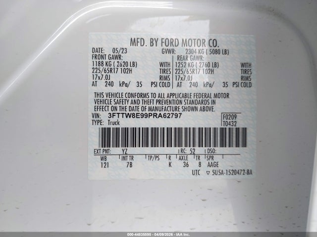 Ford Maverick Xlt 2023 3FTTW8E99PRA62797 Image 9