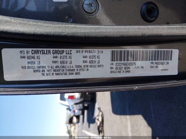 44835621 :رقم المزاد ، 2C3CDYAG6EH298296 vin ، 2014 Dodge Challenger Sxt مزاد بيع