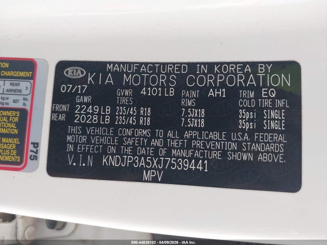 Продаж на аукціоні авто 2018 Kia Soul +, vin: KNDJP3A5XJ7539441, номер лоту: 44836102