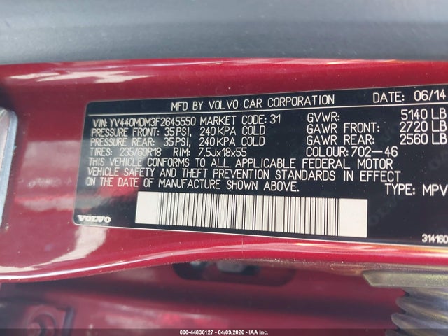 2015 VOLVO XC60 YV440MDM3F2645550 Photo 8