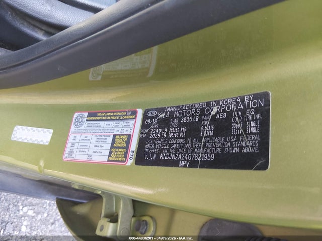 Aukcja sprzedaży 2016 Kia Soul, vin: KNDJN2A24G7821959, numer aukcji: 44836201