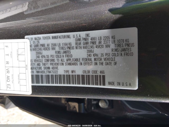 Продаж на аукціоні авто 2026 Mazda Cx-50 2.5 S Premium, vin: 7MMVABDL2TN475322, номер лоту: 44836228