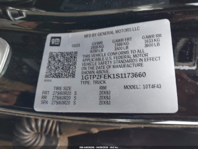 1GTP2FEK1S1173660 GMC Canyon 4wd Denali