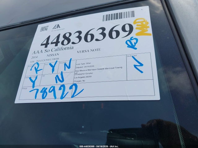 Nissan Versa Note Sv 2014 3N1CE2CP4EL358184 Image 12