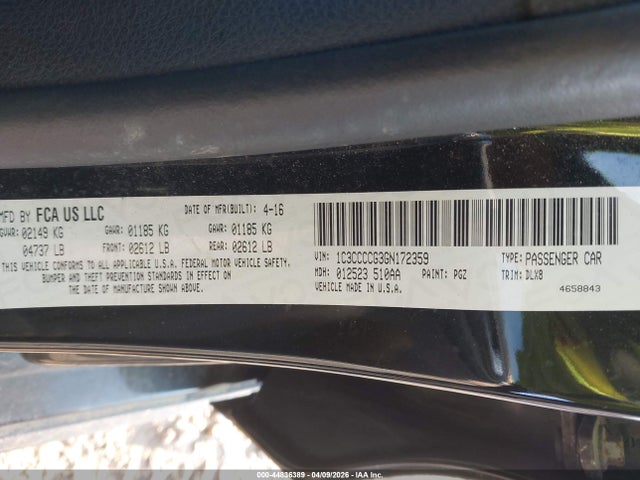 2016 CHRYSLER 200 1C3CCCCG3GN172359 Photo 8