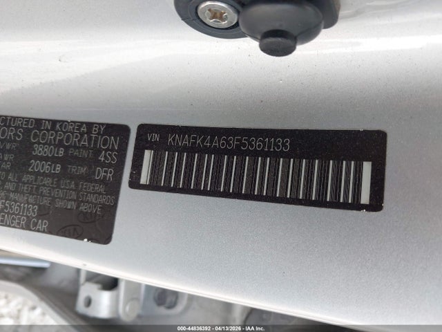 2015 Kia Forte Lx მანქანა იყიდება აუქციონზე, vin: KNAFK4A63F5361133, აუქციონის ნომერი: 44836392