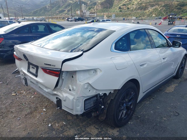 2024 Bmw I4 Gran Coupe Edrive40 მანქანა იყიდება აუქციონზე, vin: WBY73AW03RFR80786, აუქციონის ნომერი: 44836554