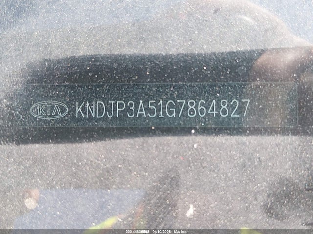 44836598 :رقم المزاد ، KNDJP3A51G7864827 vin ، 2016 Kia Soul + مزاد بيع
