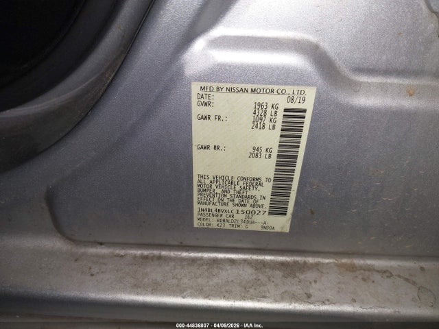 1N4BL4BVXLC150027 Nissan Altima S Fwd