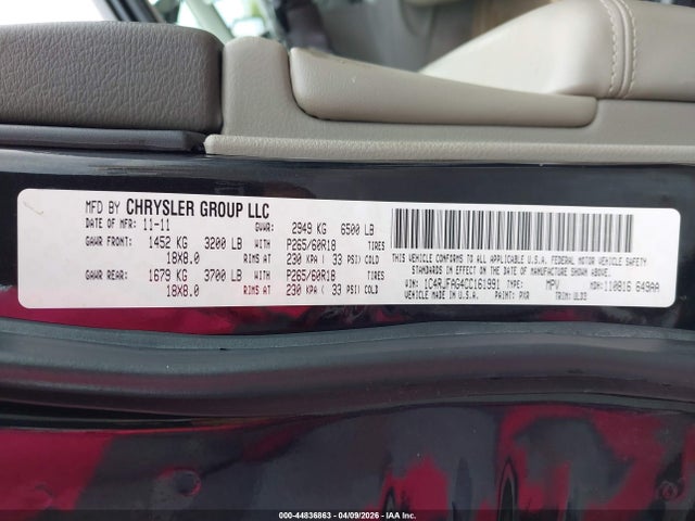 2012 JEEP GRAND CHEROKEE 1C4RJFAG4CC161991 Photo 8