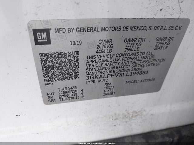 2020 GMC TERRAIN 3GKALPEVXLL194864 Photo 8