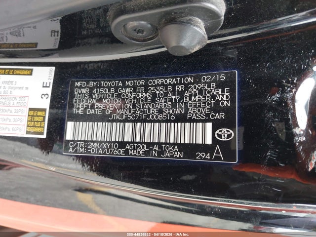 Scion Tc Release Series 9.0 2015 JTKJF5C71FJ008516 Image 9
