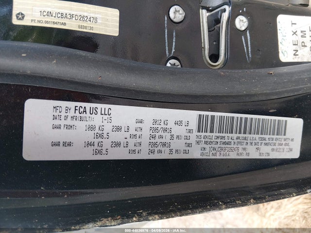 2015 JEEP COMPASS 1C4NJCBA3FD262476 Photo 8