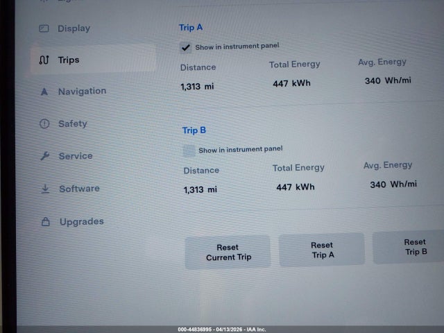 2013 Tesla Model S Performance მანქანა იყიდება აუქციონზე, vin: 5YJSA1DP8DFP05798, აუქციონის ნომერი: 44836995
