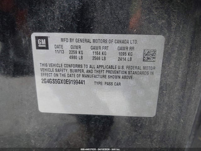 2G4GS5GX0E9199441 Buick Regal Turbo Premium Ii