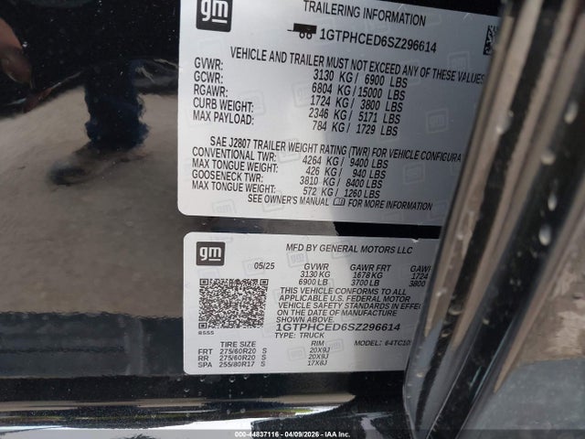 1GTPHCED6SZ296614 GMC Sierra 1500 2wd Short Box Elevation