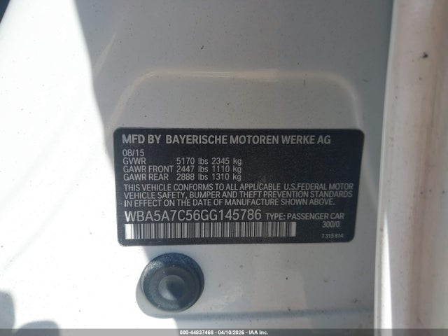 Продаж на аукціоні авто 2016 Bmw 528i Xdrive, vin: WBA5A7C56GG145786, номер лоту: 44837468