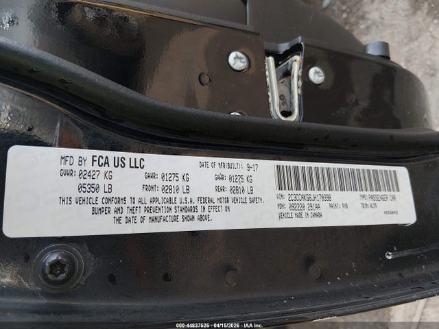 Aukcja sprzedaży 2018 Chrysler 300 Limited Awd, vin: 2C3CCAKG6JH170398, numer aukcji: 44837525