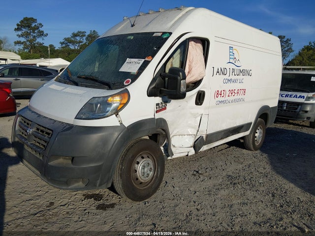 44837534 :رقم المزاد ، 3C6TRVBG3HE542679 vin ، 2017 Ram Promaster 1500 High Roof 136 Wb مزاد بيع