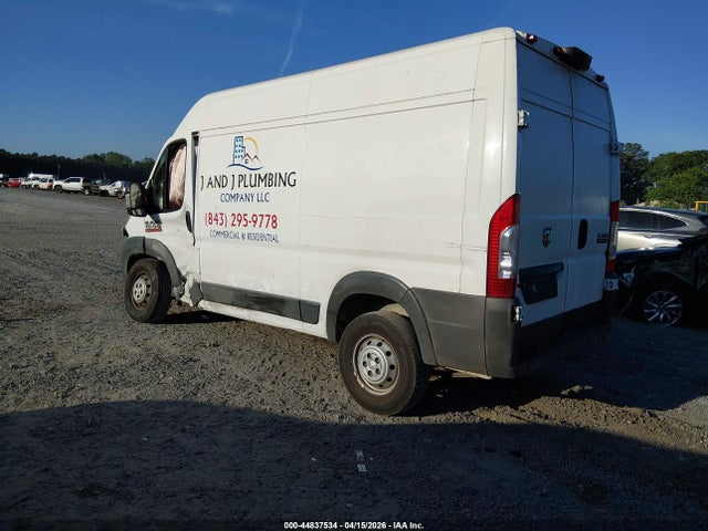 44837534 :رقم المزاد ، 3C6TRVBG3HE542679 vin ، 2017 Ram Promaster 1500 High Roof 136 Wb مزاد بيع