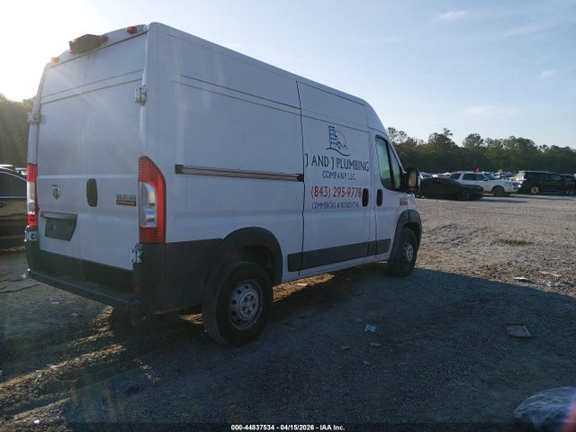 44837534 :رقم المزاد ، 3C6TRVBG3HE542679 vin ، 2017 Ram Promaster 1500 High Roof 136 Wb مزاد بيع