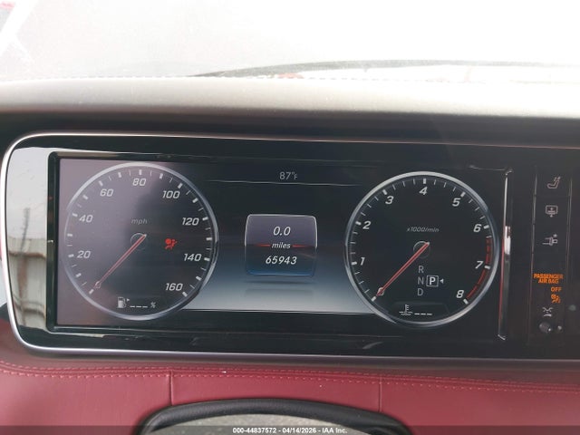 44837572 :رقم المزاد ، WDDXJ8FB0FA001743 vin ، 2015 Mercedes-benz S 550 4matic مزاد بيع