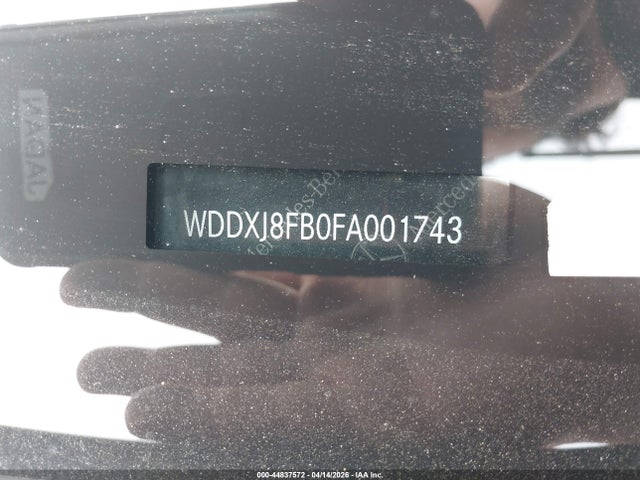 44837572 :رقم المزاد ، WDDXJ8FB0FA001743 vin ، 2015 Mercedes-benz S 550 4matic مزاد بيع