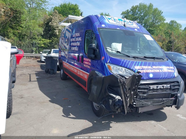 Auction sale of the 2023 Ram Promaster 2500 High Roof 159 Wb, vin: 3C6LRVDG4PE559941, lot number: 44837587