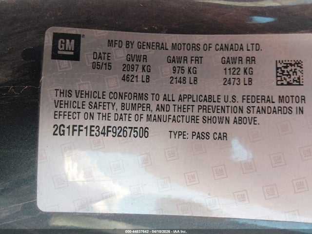 Chevrolet Camaro 2lt 2015 2G1FF1E34F9267506 Image 17