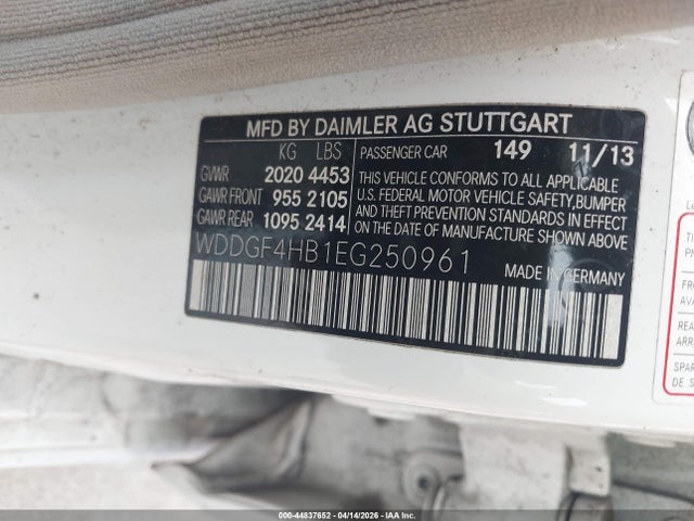 WDDGF4HB1EG250961 Mercedes-Benz C 250 Sport